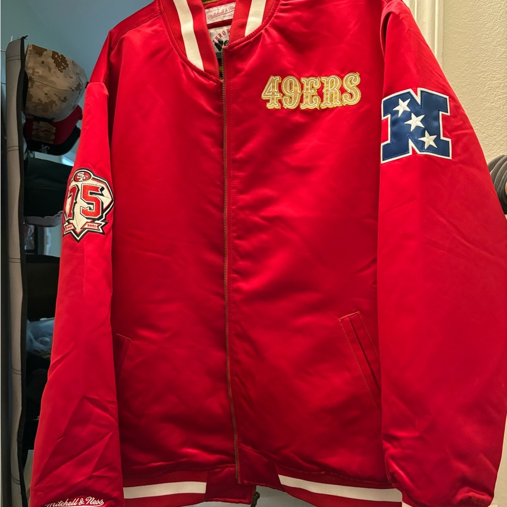 Mitchell and ness 49ers jacket used couple times